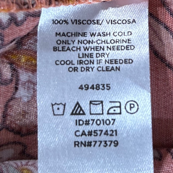 🦋Loft Floral Button Down Elastic Cuff Shirt - Picture 7 of 9